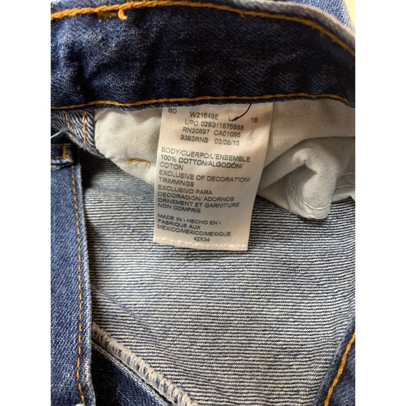 DICKIES 5 Pocket Work Jeans‎ Reg Fit Blue Denim Jeans W42xL34.                P - Picture 6 of 8